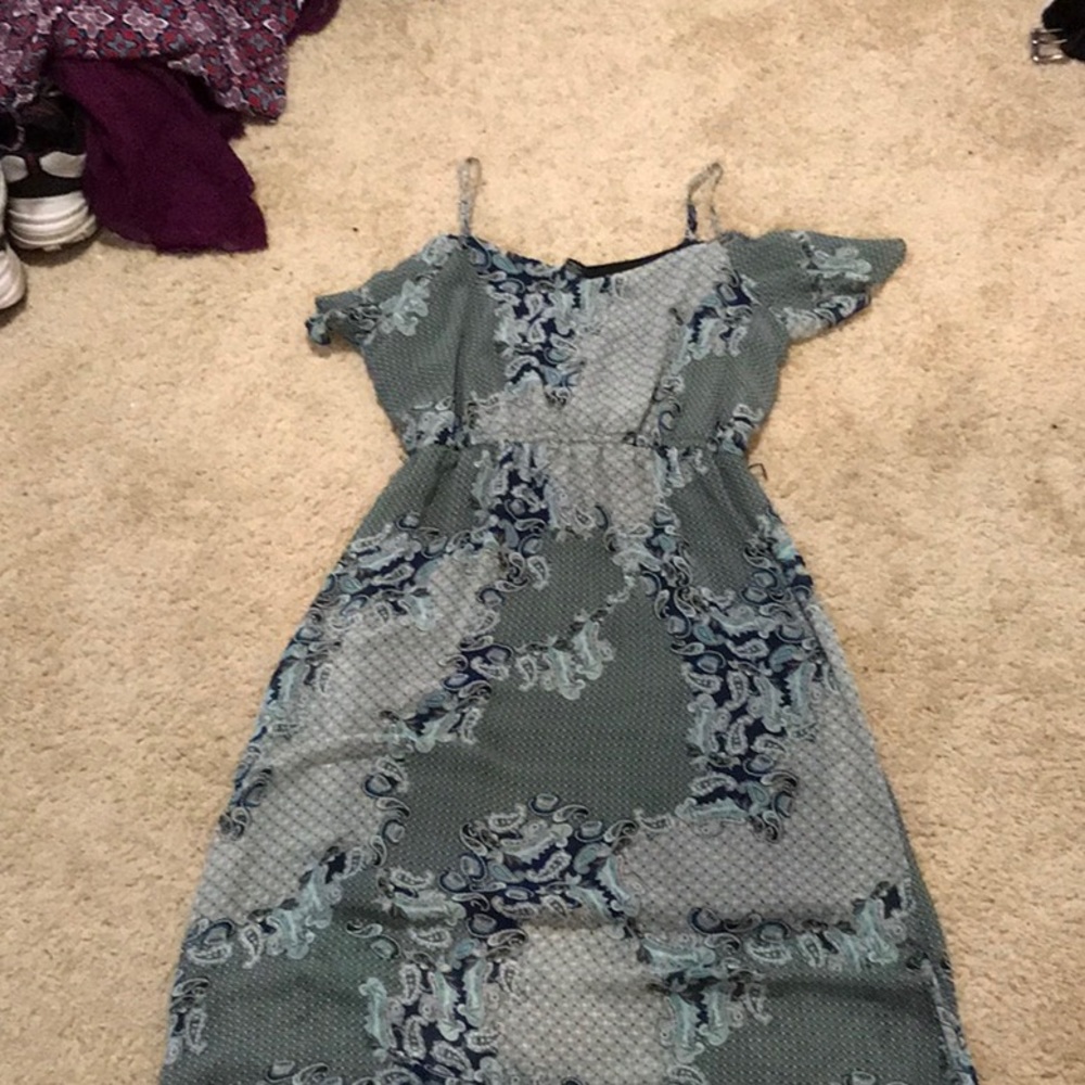 Robert Louis aquamarine maxi dress
